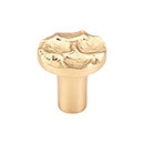 Top Knobs [TK295BR] Solid Brass Cabinet Knob - Cobblestone Series - Brass Finish - 1 1/8" Dia.
