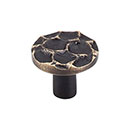 Top Knobs [TK296BA] Solid Brass Cabinet Knob - Cobblestone Series - Brass Antique Finish - 1 3/8&quot; Dia.