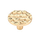 Top Knobs [TK297BR] Solid Brass Cabinet Knob - Cobblestone Series - Brass Finish - 1 15/16&quot; Dia.