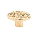 Top Knobs [TK298BR] Solid Brass Cabinet Knob - Cobblestone Series - Brass Finish - 2&quot; L