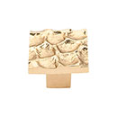 Top Knobs [TK301BR] Solid Brass Cabinet Knob - Cobblestone Series - Brass Finish - 1 3/8" Sq.