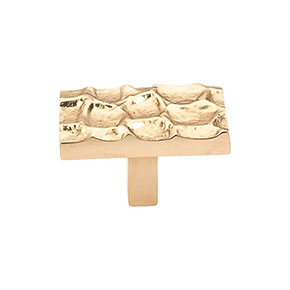 Top Knobs [TK303BR] Solid Brass Cabinet Knob - Cobblestone Series - Brass Finish - 1 7/8" L