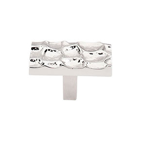 Top Knobs [TK303PN] Solid Brass Cabinet Knob - Cobblestone Series - Polished Nickel Finish - 1 7/8" L