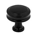 Top Knobs [TK3190BLK] Die Cast Zinc Cabinet Knob - Coddington Series - Flat Black Finish - 1 1/4" Dia.