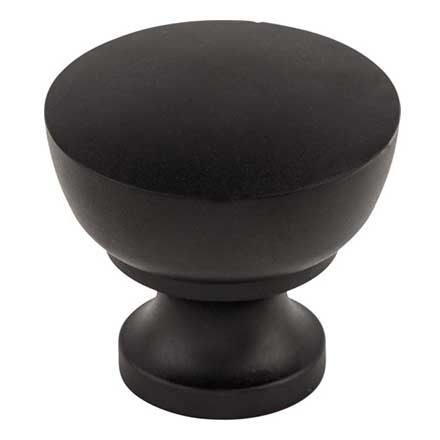 Top Knobs [M1120] Die Cast Zinc Cabinet Knob - Bergen Series - Flat Black Finish - 1 1/4&quot; Dia.