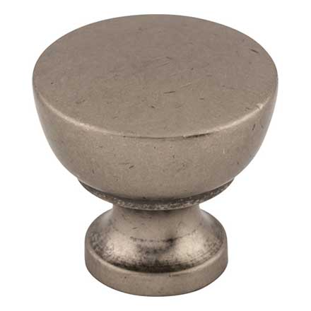 Top Knobs [M1202] Die Cast Zinc Cabinet Knob - Bergen Series - Pewter Antique Finish - 1 1/4&quot; Dia.