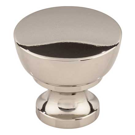 Top Knobs [M1321] Die Cast Zinc Cabinet Knob - Bergen Series - Polished Nickel Finish - 1 1/4&quot; Dia.