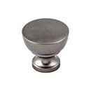 Top Knobs [M1567] Die Cast Zinc Cabinet Knob - Bergen Series - Ash Gray Finish - 1 1/4&quot; Dia.