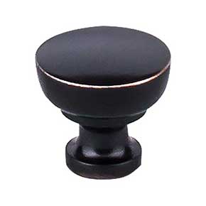 Top Knobs [M1902] Die Cast Zinc Cabinet Knob - Bergen Series - Tuscan Bronze Finish - 1 1/4" Dia.