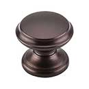 Top Knobs [M1230] Die Cast Zinc Cabinet Knob - Flat Top Series - Oil Rubbed Bronze Finish - 1 3/8" Dia.