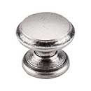 Top Knobs [M1232] Die Cast Zinc Cabinet Knob - Flat Top Series - Pewter Antique Finish - 1 3/8&quot; Dia.