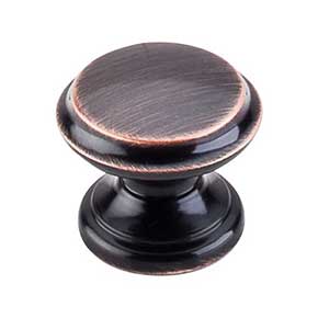 Top Knobs [M1591] Die Cast Zinc Cabinet Knob - Flat Top Series - Tuscan Bronze Finish - 1 3/8" Dia.