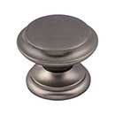 Top Knobs [M2162] Die Cast Zinc Cabinet Knob - Flat Top Series - Ash Gray Finish - 1 3/8&quot; Dia.