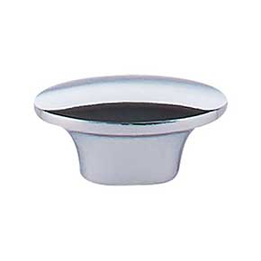 Top Knobs [M1958] Die Cast Zinc Cabinet Knob - Oval Series - Polished Chrome Finish - 1 1/2" L