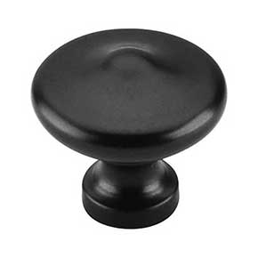 Top Knobs [M1877] Die Cast Zinc Cabinet Knob - Peak Series - Flat Black Finish - 1 5/16" Dia.