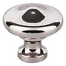 Top Knobs [M1919] Die Cast Zinc Cabinet Knob - Peak Series - Polished Nickel Finish - 1 5/16" Dia.