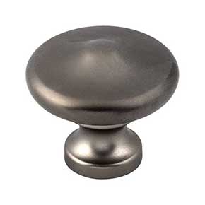 Top Knobs [M2180] Die Cast Zinc Cabinet Knob - Peak Series - Ash Gray Finish - 1 5/16" Dia.