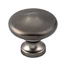 Top Knobs [M2180] Die Cast Zinc Cabinet Knob - Peak Series - Ash Gray Finish - 1 5/16" Dia.