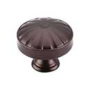 Top Knobs [M1221] Die Cast Zinc Cabinet Knob - Round Hudson Series - Oil Rubbed Bronze Finish - 1 1/4" Dia.