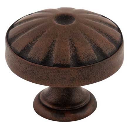 Top Knobs [M1222] Die Cast Zinc Cabinet Knob - Round Hudson Series - Patina Rouge Finish - 1 1/4&quot; Dia.