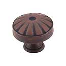 Top Knobs [M1222] Die Cast Zinc Cabinet Knob - Round Hudson Series - Patina Rouge Finish - 1 1/4" Dia.