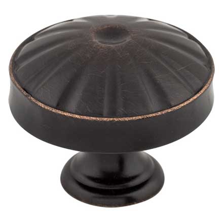 Top Knobs [M1608] Die Cast Zinc Cabinet Knob - Round Hudson Series - Tuscan Bronze Finish - 1 1/4&quot; Dia.