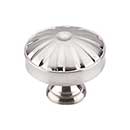 Top Knobs [M1609] Die Cast Zinc Cabinet Knob - Round Hudson Series - Brushed Satin Nickel Finish - 1 1/4&quot; Dia.