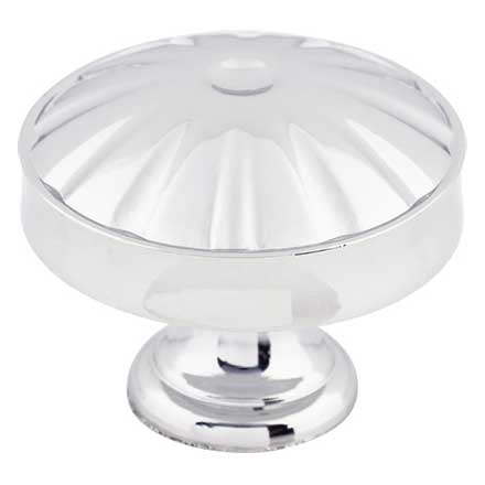 Top Knobs [M1610] Die Cast Zinc Cabinet Knob - Round Hudson Series - Polished Chrome Finish - 1 1/4" Dia.