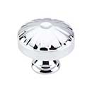 Top Knobs [M1610] Die Cast Zinc Cabinet Knob - Round Hudson Series - Polished Chrome Finish - 1 1/4&quot; Dia.