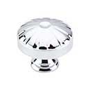 Top Knobs [M1610] Die Cast Zinc Cabinet Knob - Round Hudson Series - Polished Chrome Finish - 1 1/4&quot; Dia.