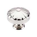 Top Knobs [M1611] Die Cast Zinc Cabinet Knob - Round Hudson Series - Polished Nickel Finish - 1 1/4&quot; Dia.