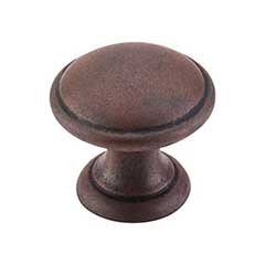Top Knobs [M1225] Die Cast Zinc Cabinet Knob - Rounded Series - Patina Rouge Finish - 1 1/4&quot; Dia.