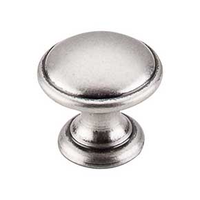 Top Knobs [M1226] Die Cast Zinc Cabinet Knob - Rounded Series - Pewter Antique Finish - 1 1/4" Dia.