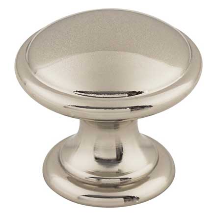 Top Knobs [M1582] Die Cast Zinc Cabinet Knob - Rounded Series - Polished Nickel Finish - 1 1/4&quot; Dia.