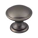 Top Knobs [M2170] Die Cast Zinc Cabinet Knob - Rounded Series - Ash Gray Finish - 1 1/4" Dia.