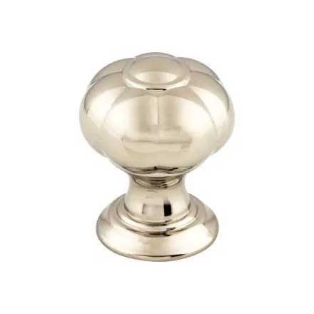 Top Knobs [TK690PN] Die Cast Zinc Cabinet Knob - Allington Series - Polished Nickel Finish - 1" Dia.