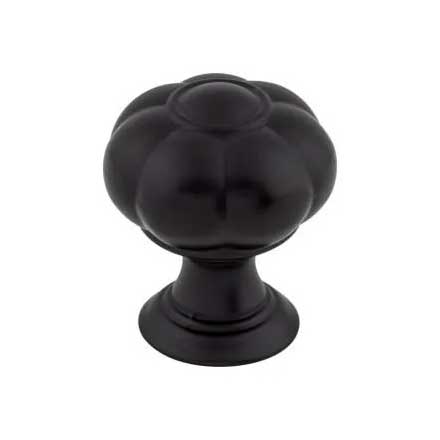 Top Knobs [TK691BLK] Die Cast Zinc Cabinet Knob - Allington Series - Flat Black Finish - 1 1/4" Dia.
