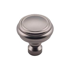 Top Knobs [TK880AG] Die Cast Zinc Cabinet Knob - Brixton Series - Ash Gray Finish - 1 1/4" Dia.