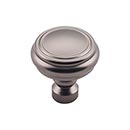 Top Knobs [TK880AG] Die Cast Zinc Cabinet Knob - Brixton Series - Ash Gray Finish - 1 1/4" Dia.