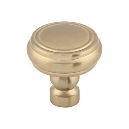 Top Knobs [TK880HB] Die Cast Zinc Cabinet Knob - Brixton Series - Honey Bronze Finish - 1 1/4&quot; Dia.