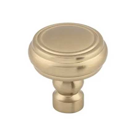 Top Knobs [TK880HB] Die Cast Zinc Cabinet Knob - Brixton Series - Honey Bronze Finish - 1 1/4&quot; Dia.