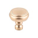 Top Knobs [TK880HB] Die Cast Zinc Cabinet Knob - Brixton Series - Honey Bronze Finish - 1 1/4&quot; Dia.