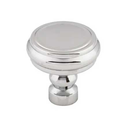 Top Knobs [TK880PC] Die Cast Zinc Cabinet Knob - Brixton Series - Polished Chrome Finish - 1 1/4&quot; Dia.