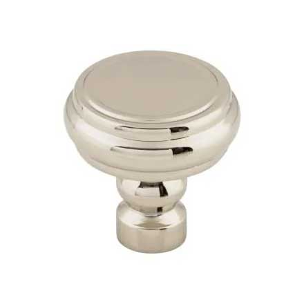 Top Knobs [TK880PN] Die Cast Zinc Cabinet Knob - Brixton Series - Polished Nickel Finish - 1 1/4&quot; Dia.