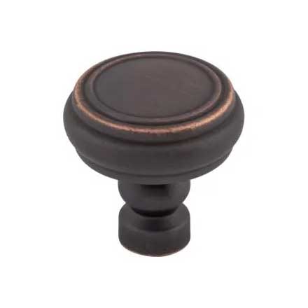 Top Knobs [TK880UM] Die Cast Zinc Cabinet Knob - Brixton Series - Umbrio Finish - 1 1/4" Dia.