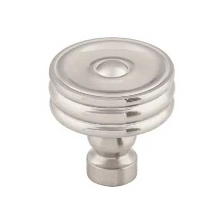 Top Knobs [TK881BSN] Die Cast Zinc Cabinet Knob - Brixton Series - Brushed Satin Nickel Finish - 1 1/4&quot; Dia.