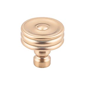 Top Knobs [TK881HB] Die Cast Zinc Cabinet Knob - Brixton Series - Honey Bronze Finish - 1 1/4" Dia.