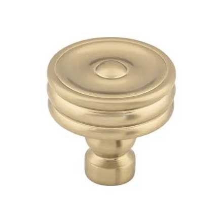 Top Knobs [TK881HB] Die Cast Zinc Cabinet Knob - Brixton Series - Honey Bronze Finish - 1 1/4&quot; Dia.