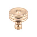 Top Knobs [TK881HB] Die Cast Zinc Cabinet Knob - Brixton Series - Honey Bronze Finish - 1 1/4" Dia.