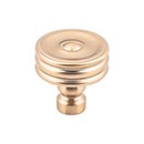 Top Knobs [TK881HB] Die Cast Zinc Cabinet Knob - Brixton Series - Honey Bronze Finish - 1 1/4&quot; Dia.